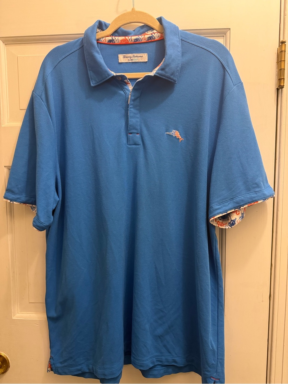 Tommy Bahama Men’s Blue Polo Shirt | Island Zone Short Sleeve Polo - Picture 2 of 7